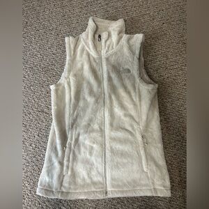 Fuzzy north face vest